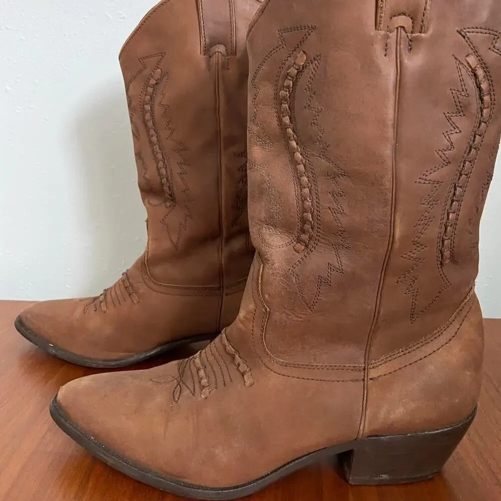Vintage laredo brown cowboy western boots